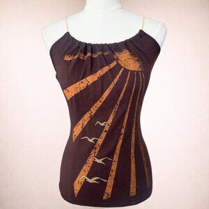 Y2K Sun Graphic Tie-Strap Tank